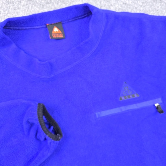 Nike ACG Vintage 90’s Pullover Sweatshirt Mens L Therma-Fit Fleece Streetwear - Picture 2 of 8